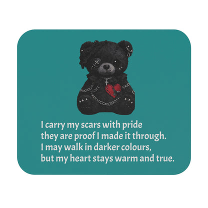 Gentle Darkness — A Mouse Pad for Gentle Strength Teal