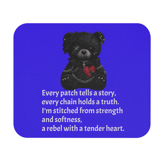 Built from Broken pieces— A Mouse Pad for Gentle Strength Dark Blue