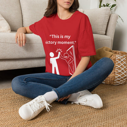 "This Is My Victory Moment" — Inspirational Unisex Tee (White Print)