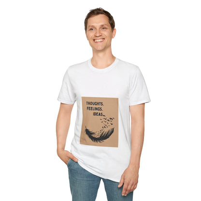 Thoughts. Feelings. Ideas. — Unisex Softstyle T‑Shirt