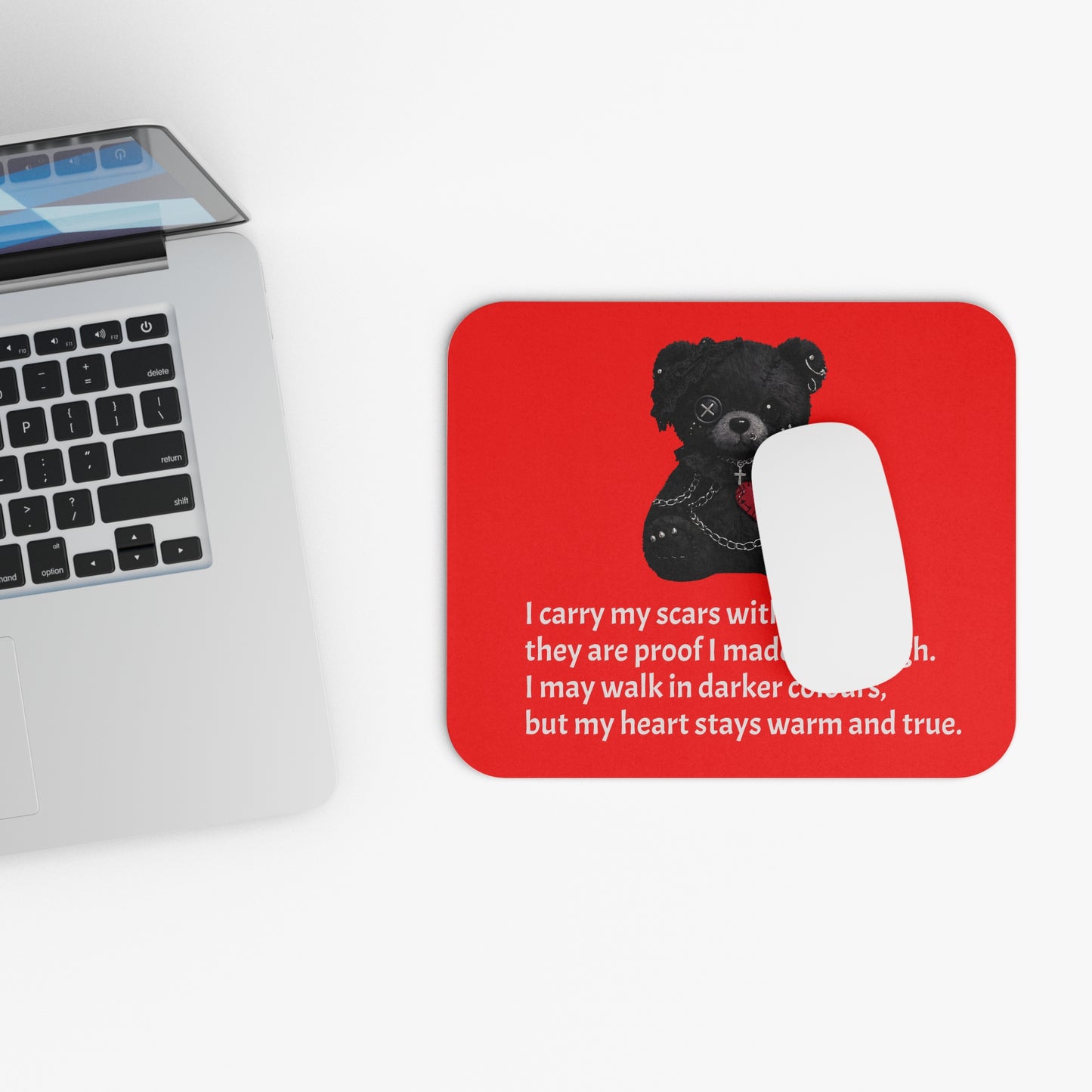 Gentle Darkness — A Mouse Pad for Gentle Strength Red