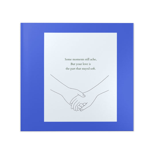 Where Love Stays - Blue Hardcover Photo Book