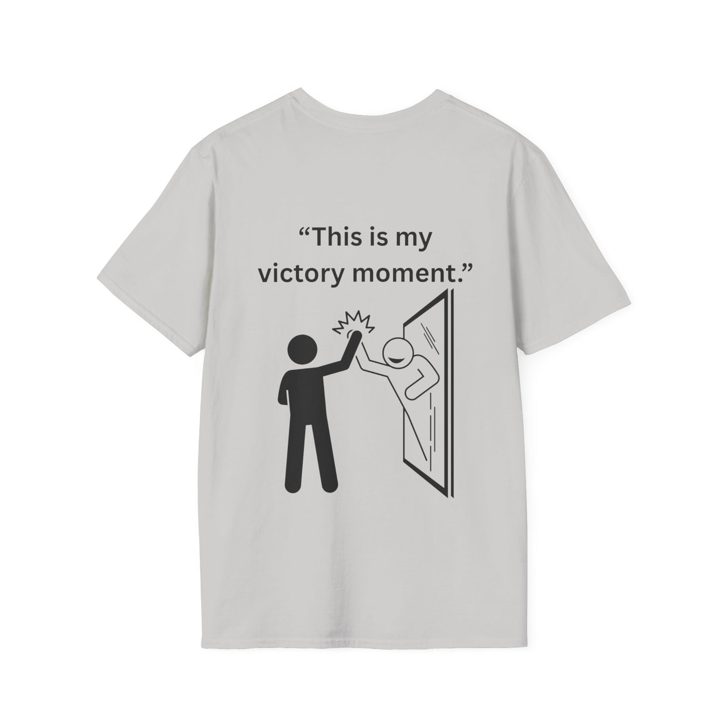 "This Is My Victory Moment" — Inspirational Unisex Tee (Black Print)