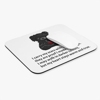 Gentle Darkness — A Mouse Pad for Gentle Strength White
