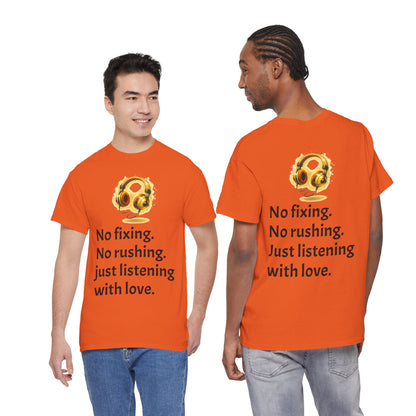Listening With Love — Retro Headphone Glow Unisex Tee