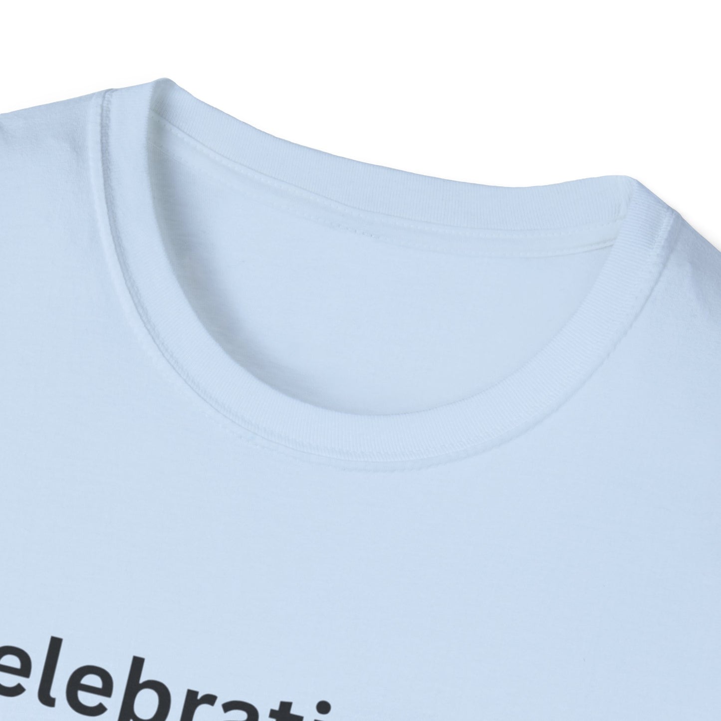 "Celebrating The Version of Me" — Self-Love Heart Unisex Softstyle Tee
