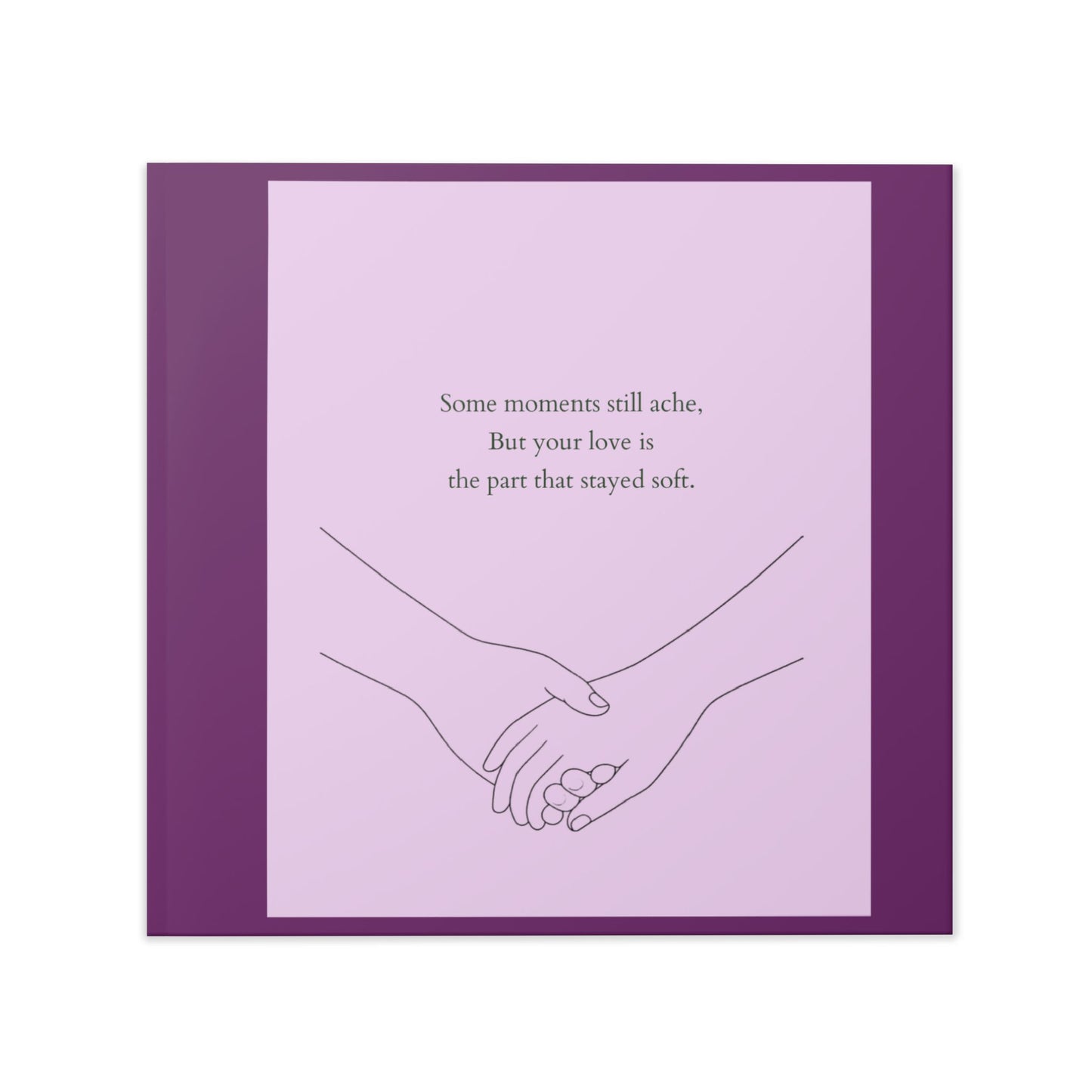 Where Love Stays - Purple Hardcover Photo Book