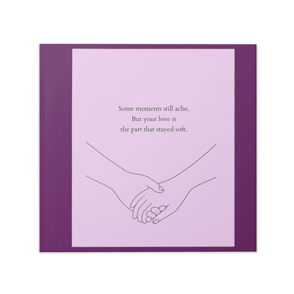 Where Love Stays - Purple Hardcover Photo Book