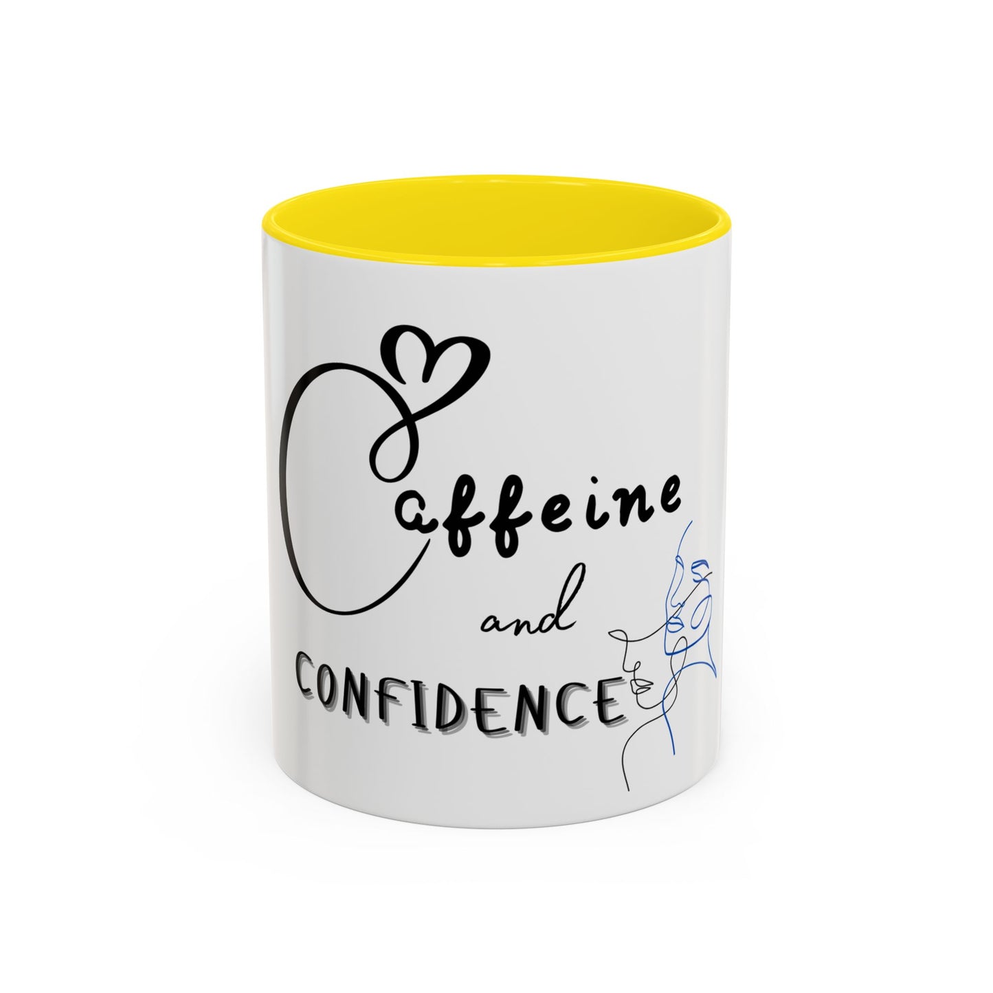 Caffeine and Confidence Mug – Motivational Coffee Cup for Home or Office
