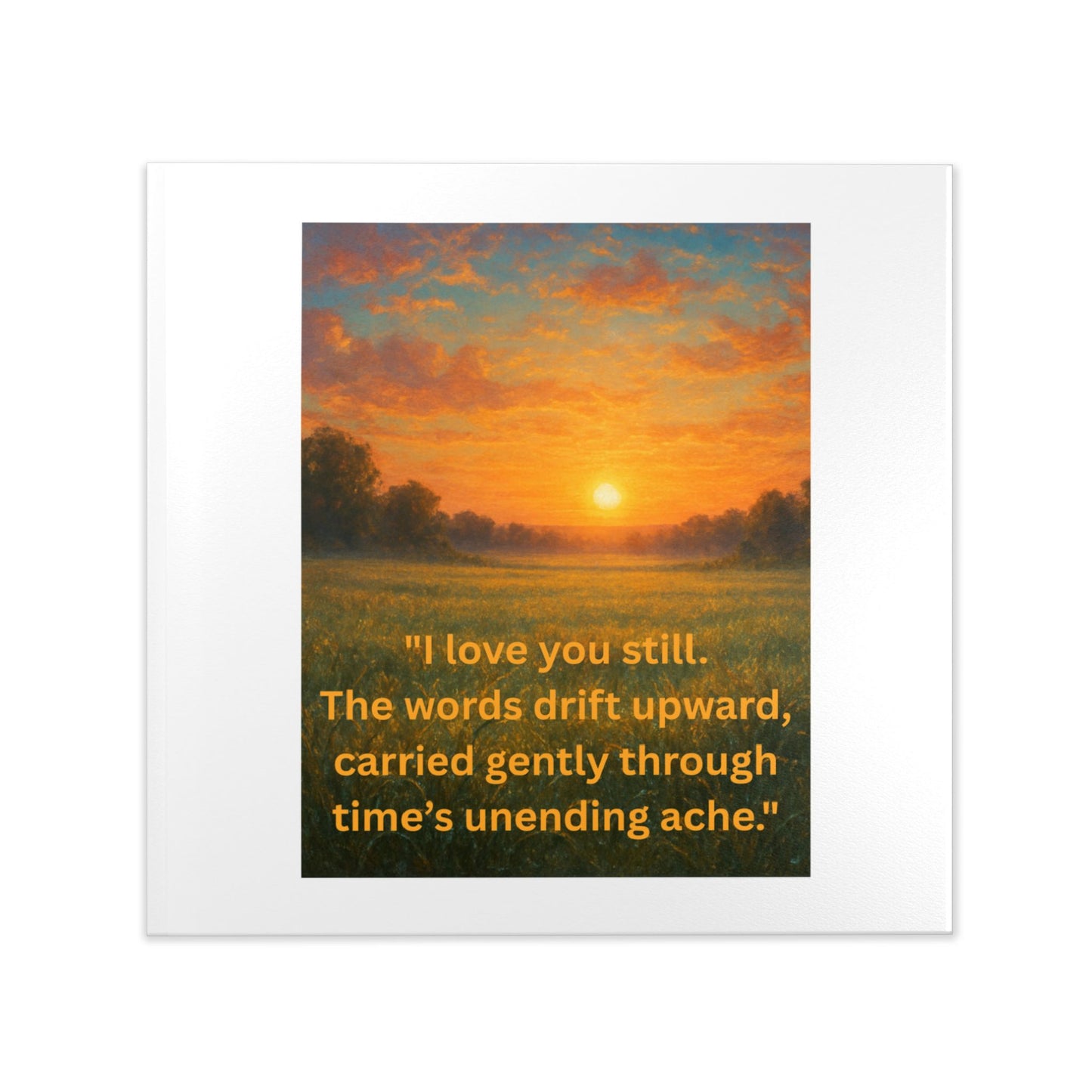 Where Love Stays - Field Sunset Hardcover Photo Book