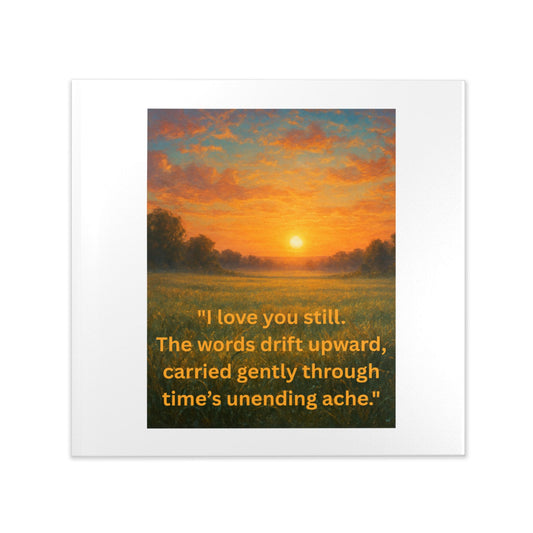 Where Love Stays - Field Sunset Hardcover Photo Book