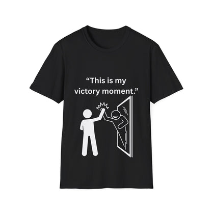 "This Is My Victory Moment" — Inspirational Unisex Tee (White Print)