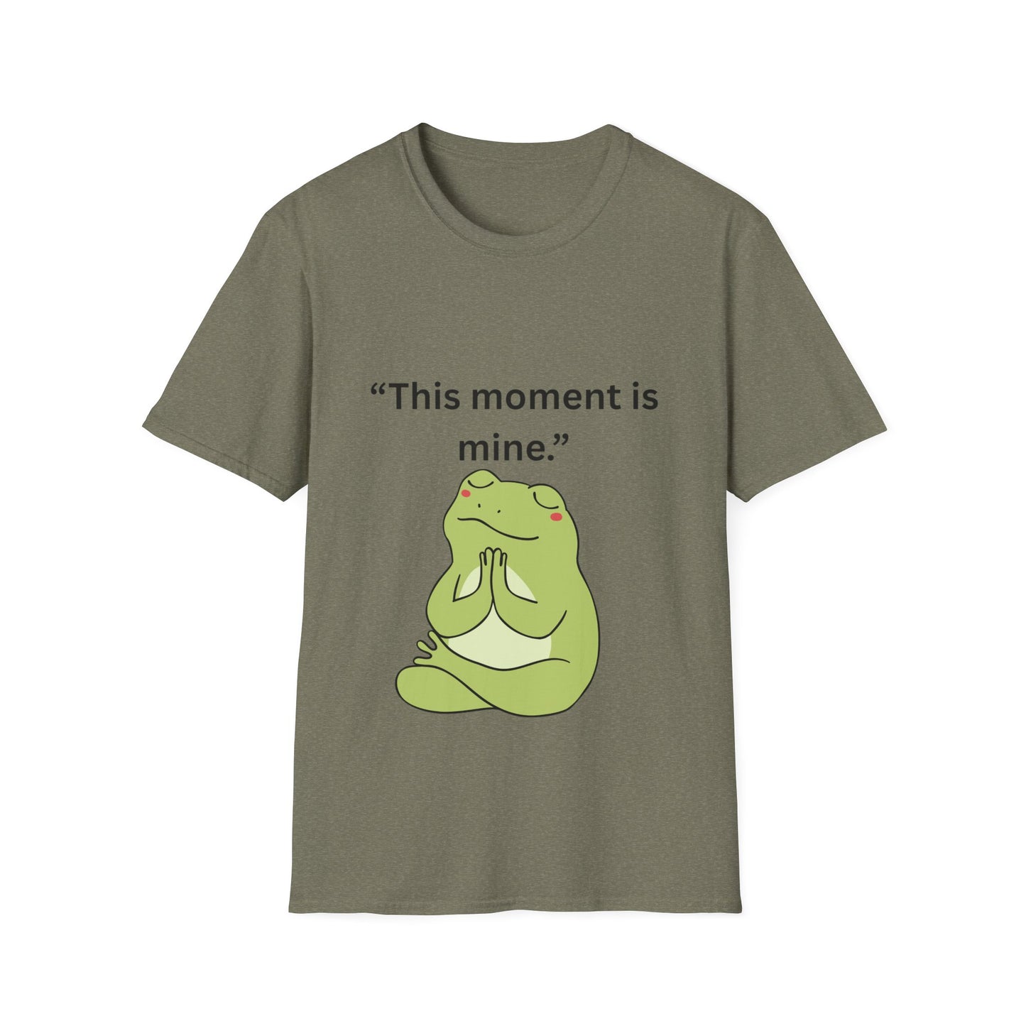"This Moment Is Mine" — Unisex Softstyle Tee (Black Print)