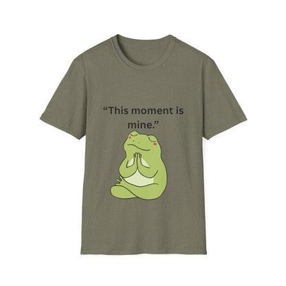 "This Moment Is Mine" — Unisex Softstyle Tee (Black Print)