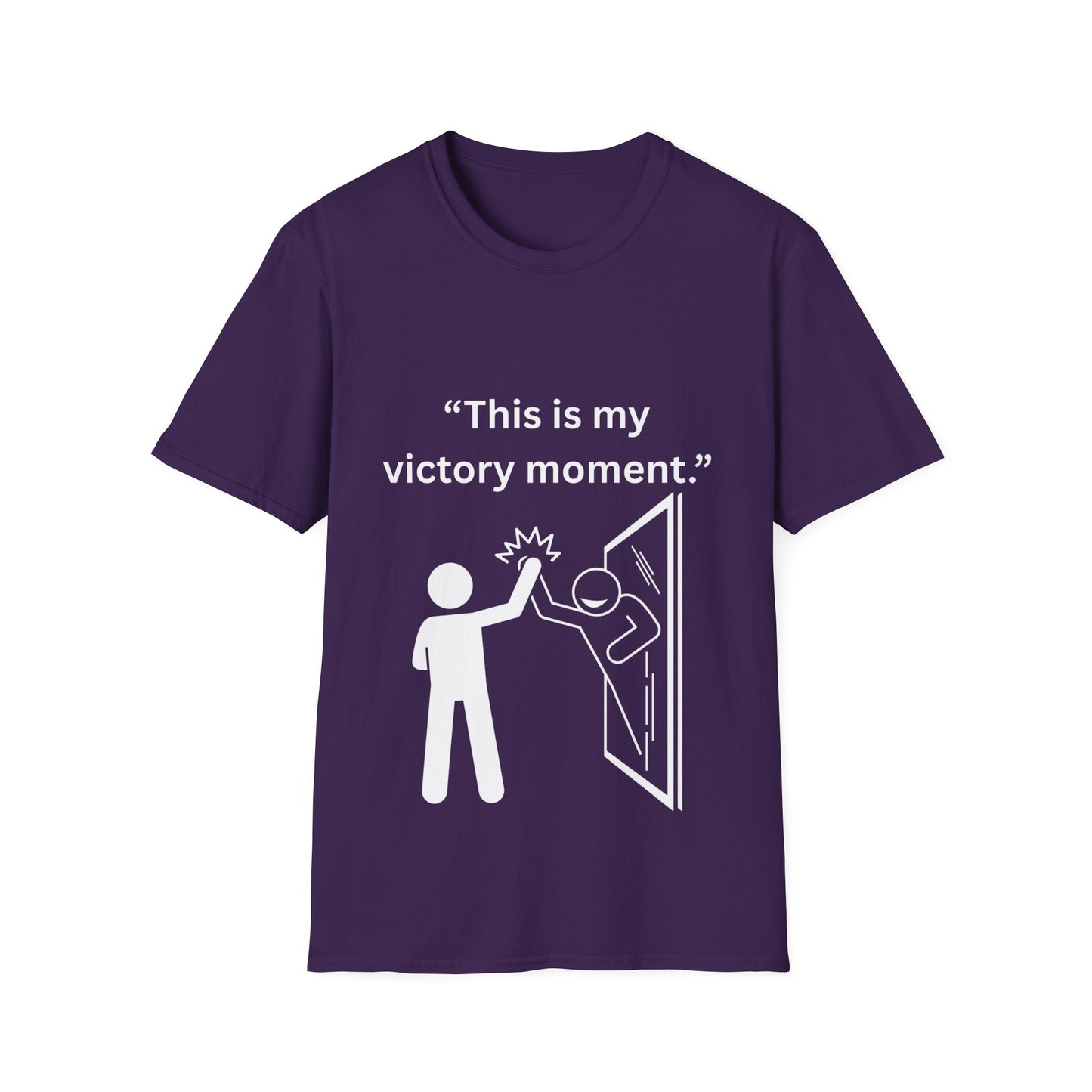 "This Is My Victory Moment" — Inspirational Unisex Tee (White Print)
