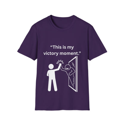 "This Is My Victory Moment" — Inspirational Unisex Tee (White Print)