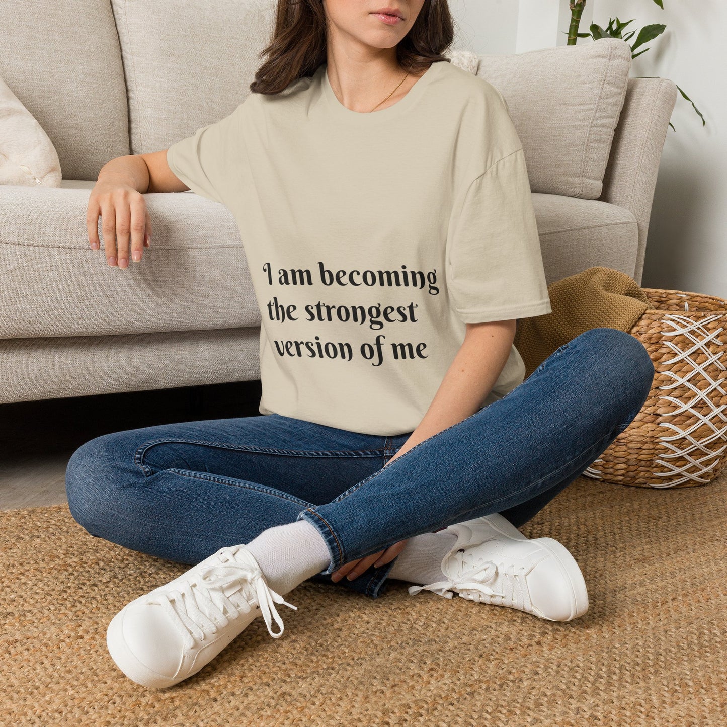 I am becoming the strongest version of me. — Unisex Softstyle T‑Shirt