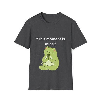 "This Moment Is Mine" — Unisex Softstyle Tee (White Print)