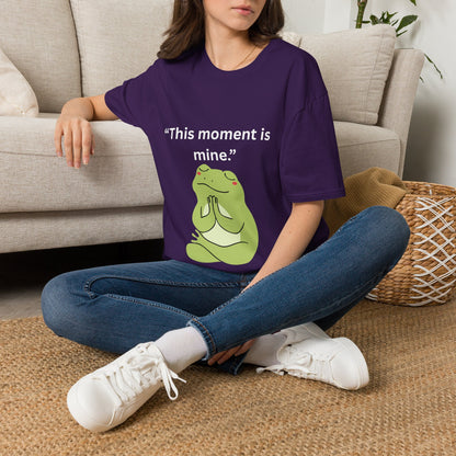 "This Moment Is Mine" — Unisex Softstyle Tee (White Print)