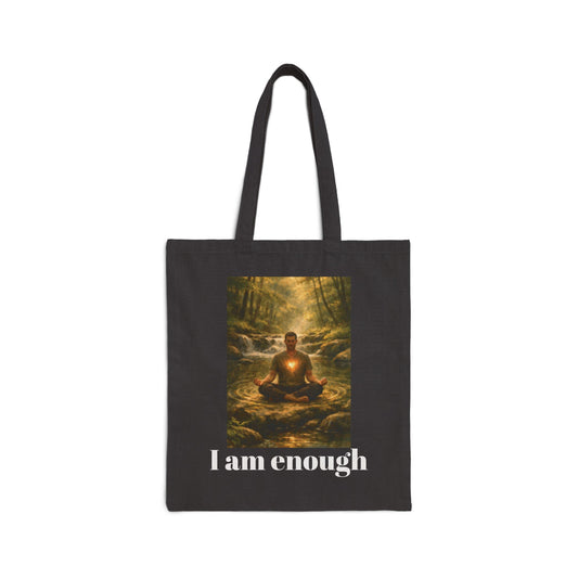Inspirational "I Am Enough" Male desgin Tote Bag