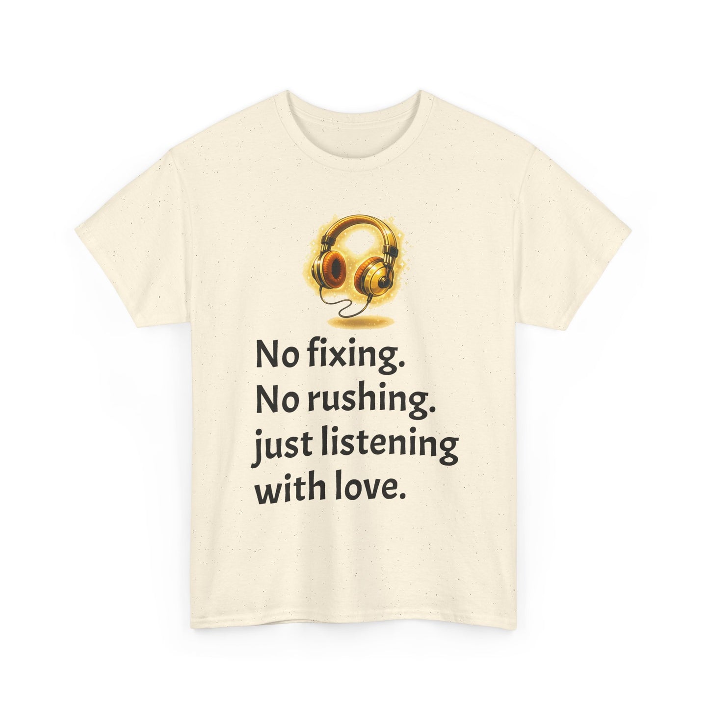 Listening With Love — Retro Headphone Glow Unisex Tee