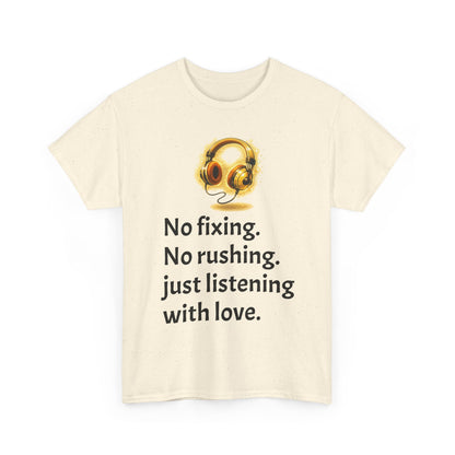 Listening With Love — Retro Headphone Glow Unisex Tee