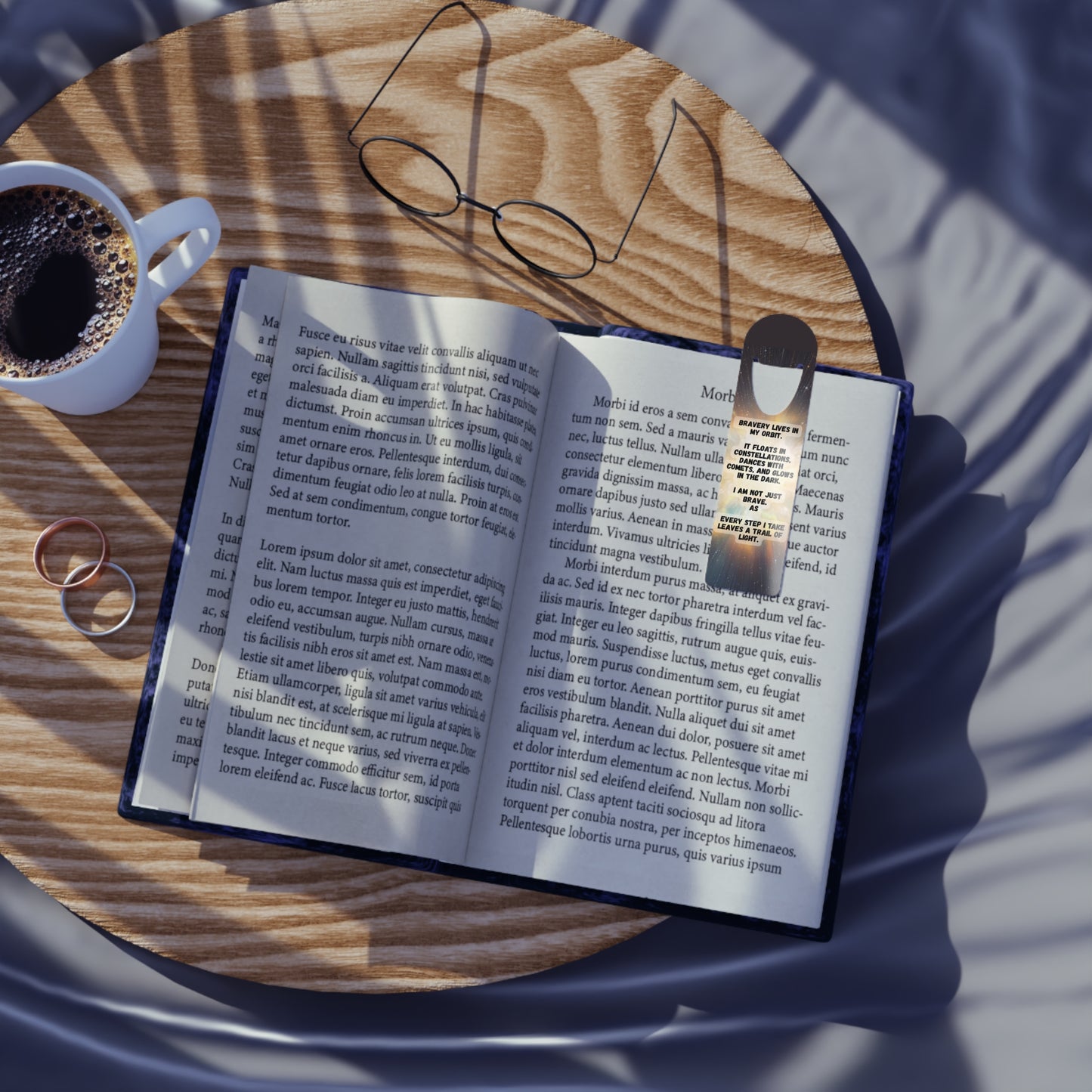 Inspirational Metal Bookmark – Bravery Lives In My Orbit