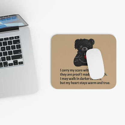 Gentle Darkness — A Mouse Pad for Gentle Strength Tan
