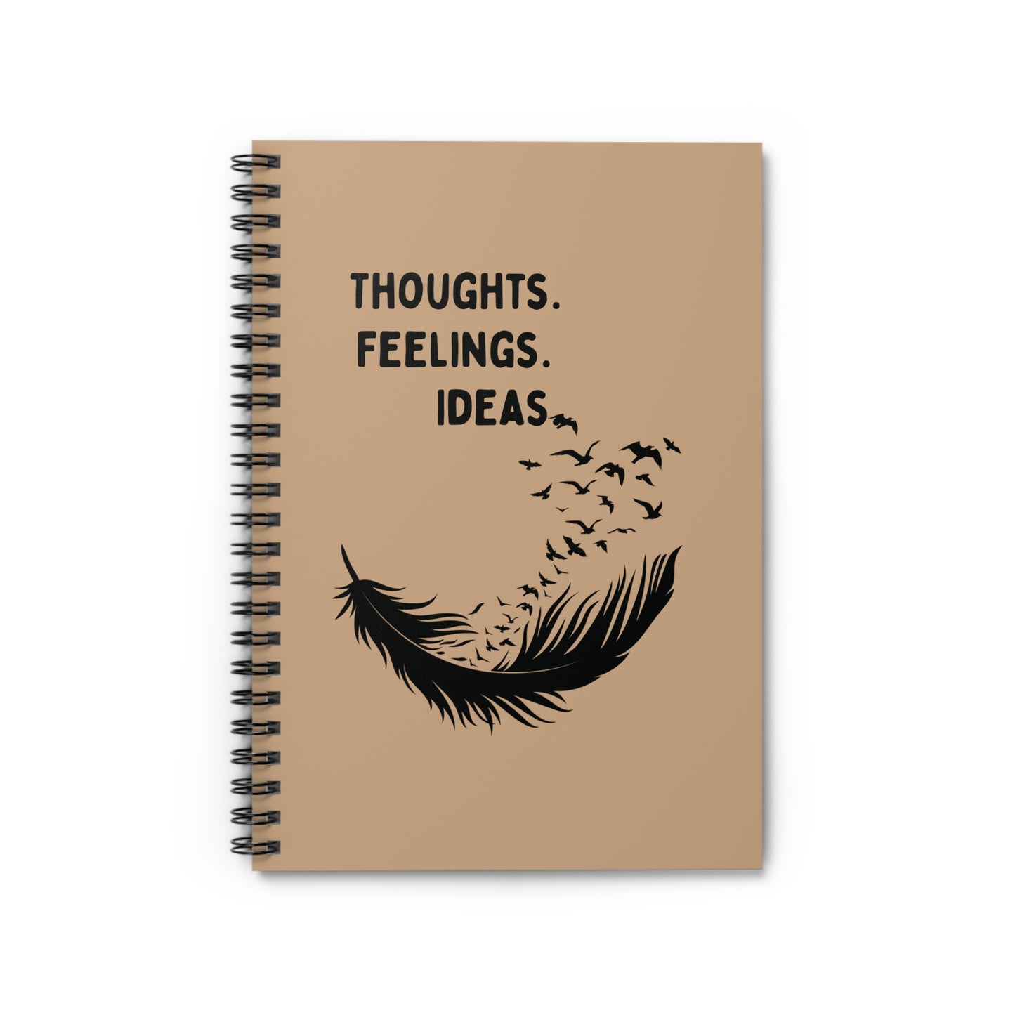 Thoughts • Feelings • Ideas — Spiral Notebook