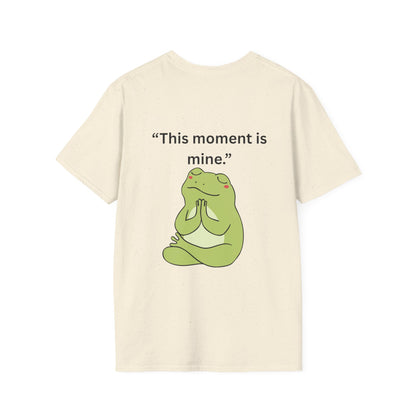 "This Moment Is Mine" — Unisex Softstyle Tee (Black Print)