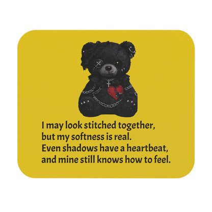 Stitched Softness — A Mouse Pad for Gentle Strength Yellow