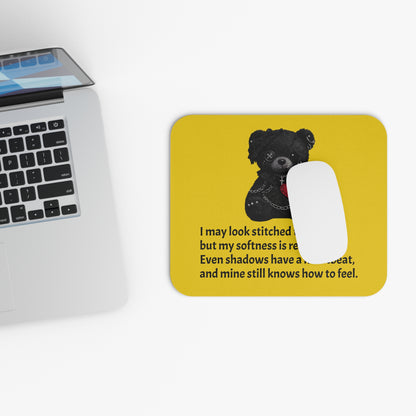 Stitched Softness — A Mouse Pad for Gentle Strength Yellow