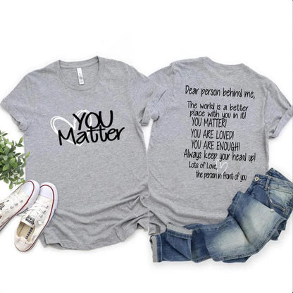 Mental Health You Matter Casual Top Shirt