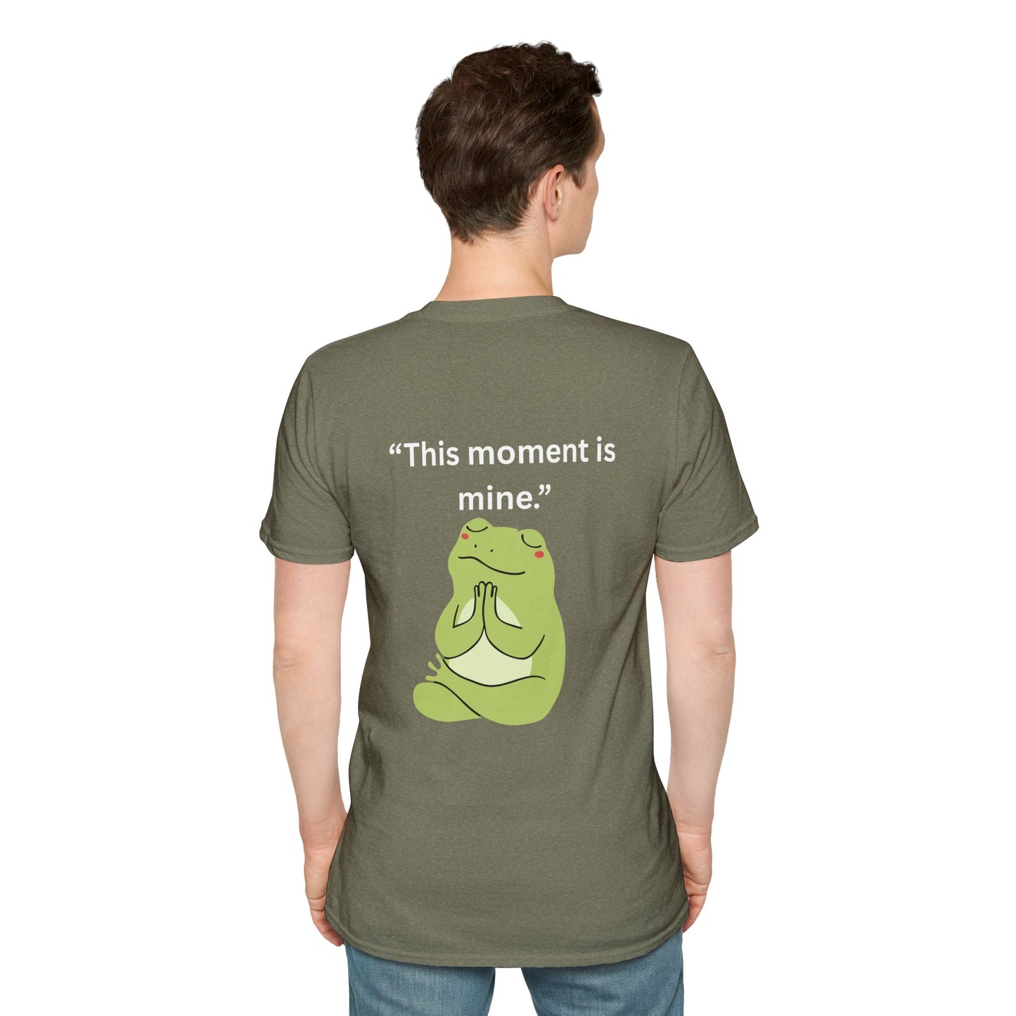 "This Moment Is Mine" — Unisex Softstyle Tee (White Print)