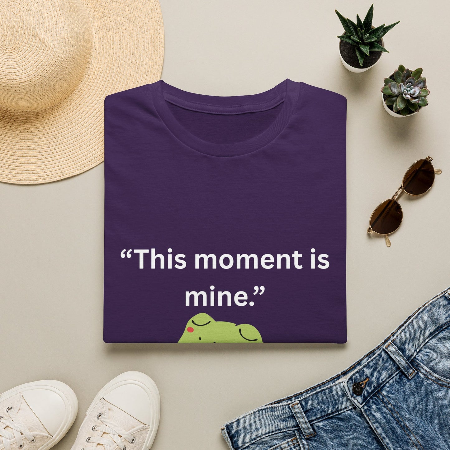 "This Moment Is Mine" — Unisex Softstyle Tee (White Print)