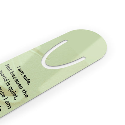 I Am Safe Inspirational Bookmark – Mindful Reading Gift for Book Lovers & Teachers