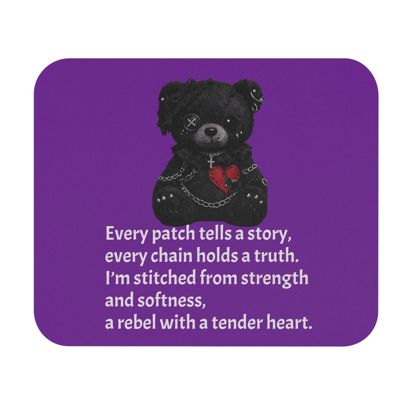 Built from Broken pieces— A Mouse Pad for Gentle Strength Purple