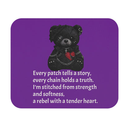 Built from Broken pieces— A Mouse Pad for Gentle Strength Purple