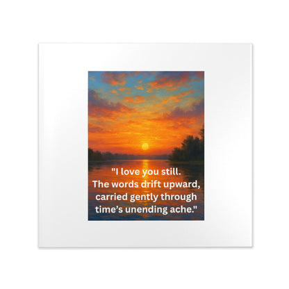 Where Love Stays - Sunset Over Water Hardcover Photo Book