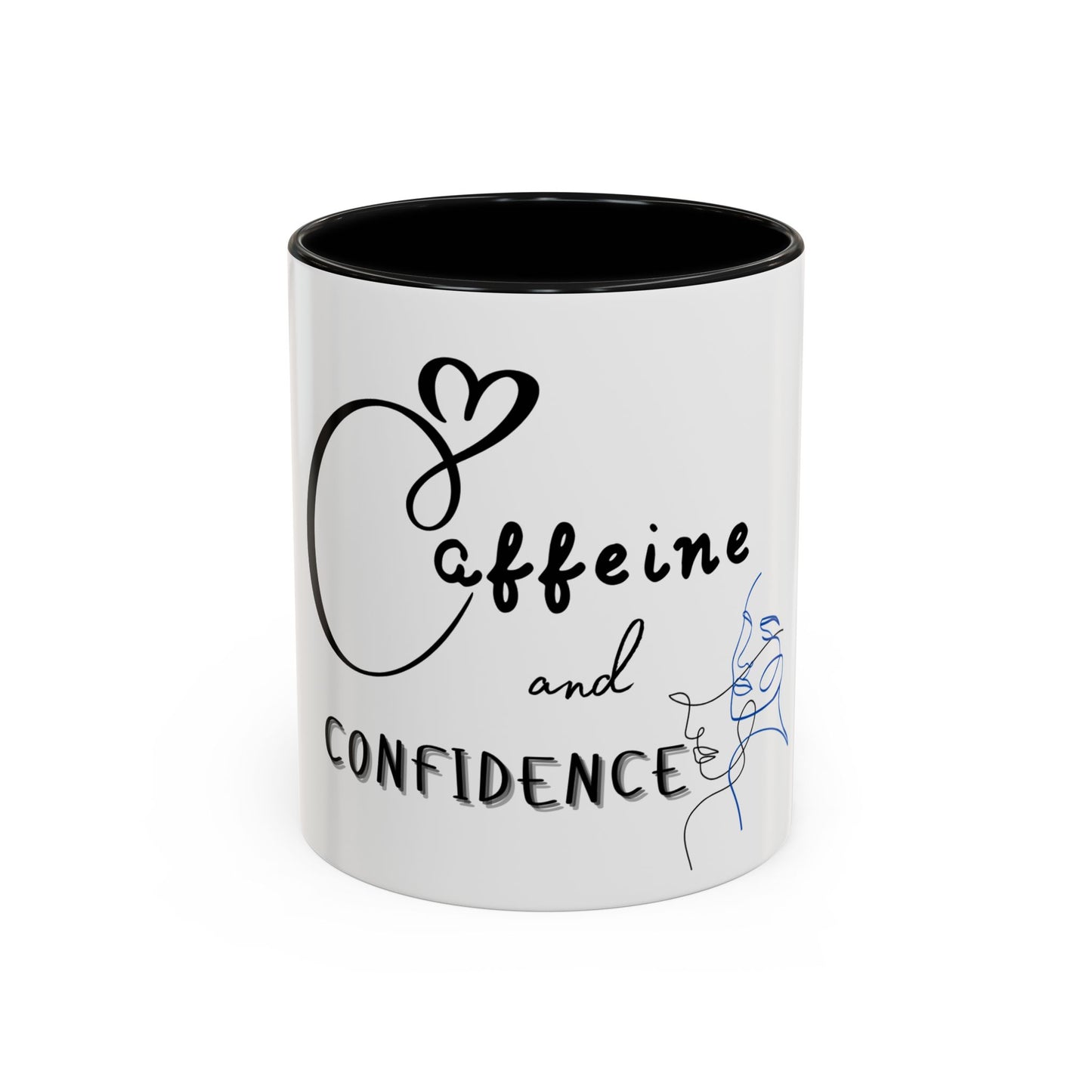 Caffeine and Confidence Mug – Motivational Coffee Cup for Home or Office
