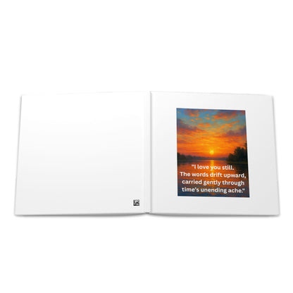 Where Love Stays - Sunset Over Water Hardcover Photo Book