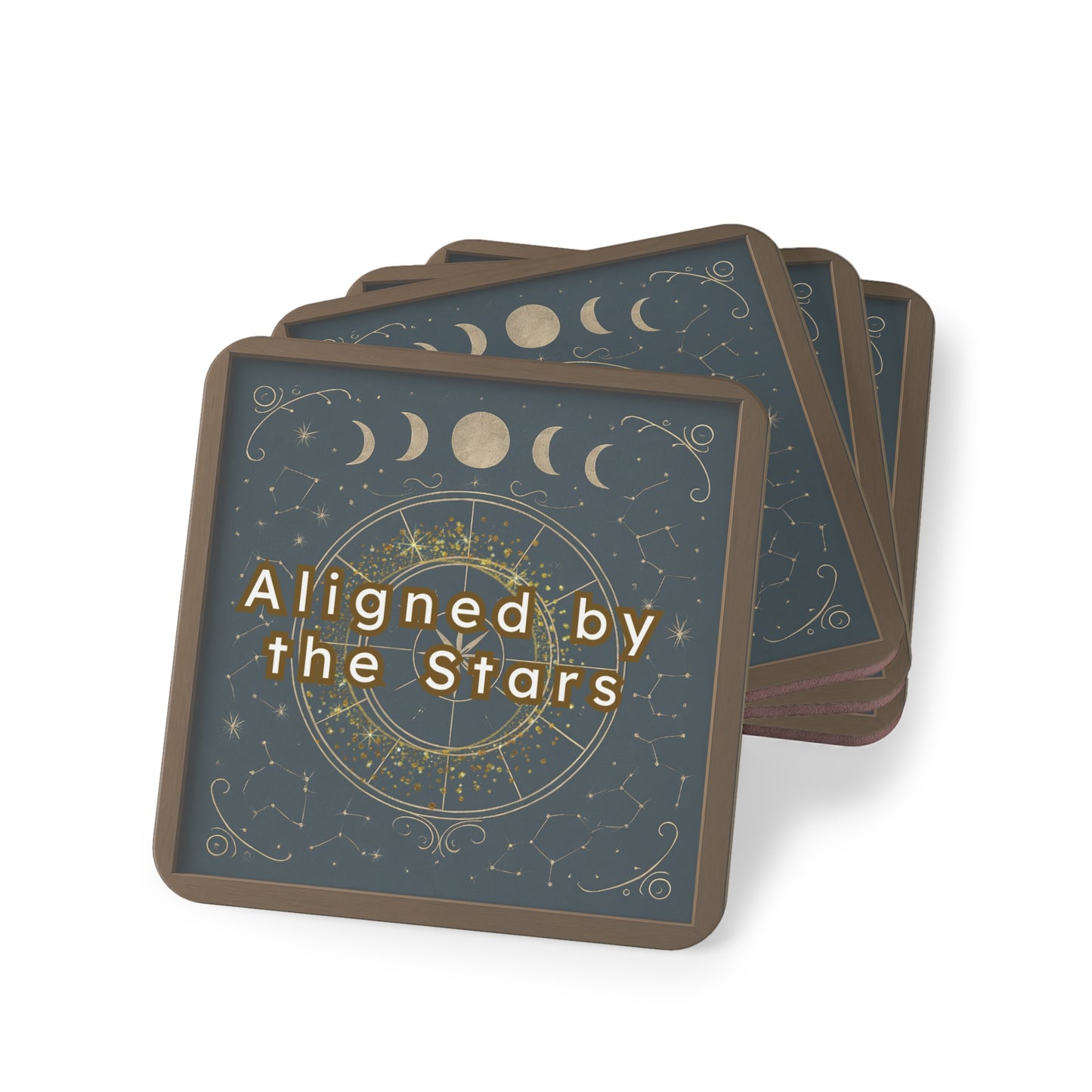Celestial Coasters – Aligned by the Stars Cosmic Drinkware Set for Astrology Lovers