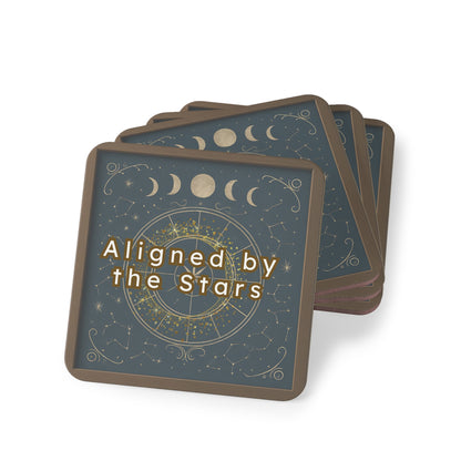 Celestial Coasters – Aligned by the Stars Cosmic Drinkware Set for Astrology Lovers