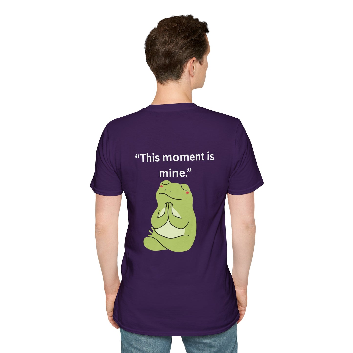 "This Moment Is Mine" — Unisex Softstyle Tee (White Print)