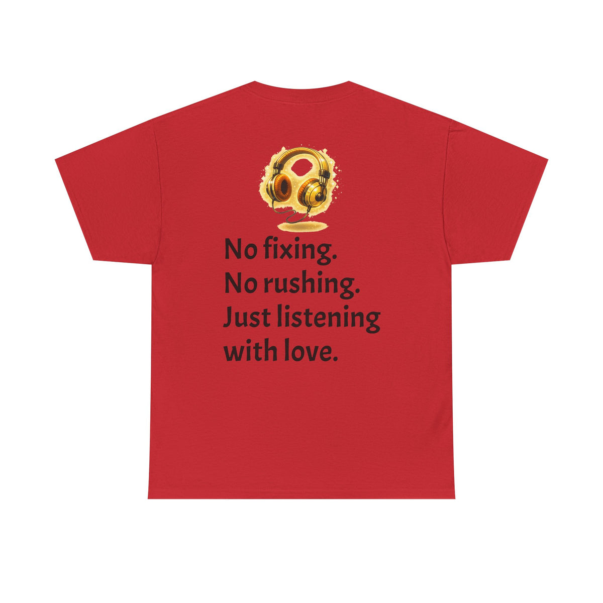 Listening With Love — Retro Headphone Glow Unisex Tee