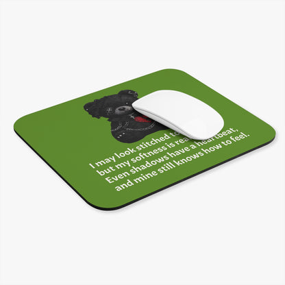 Stitched Softness — A Mouse Pad for Gentle Strength Green