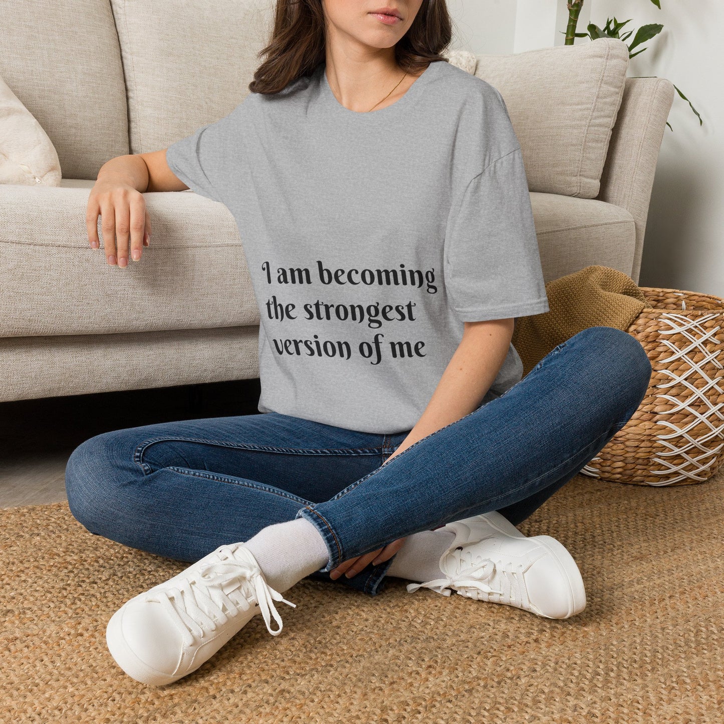 I am becoming the strongest version of me. — Unisex Softstyle T‑Shirt