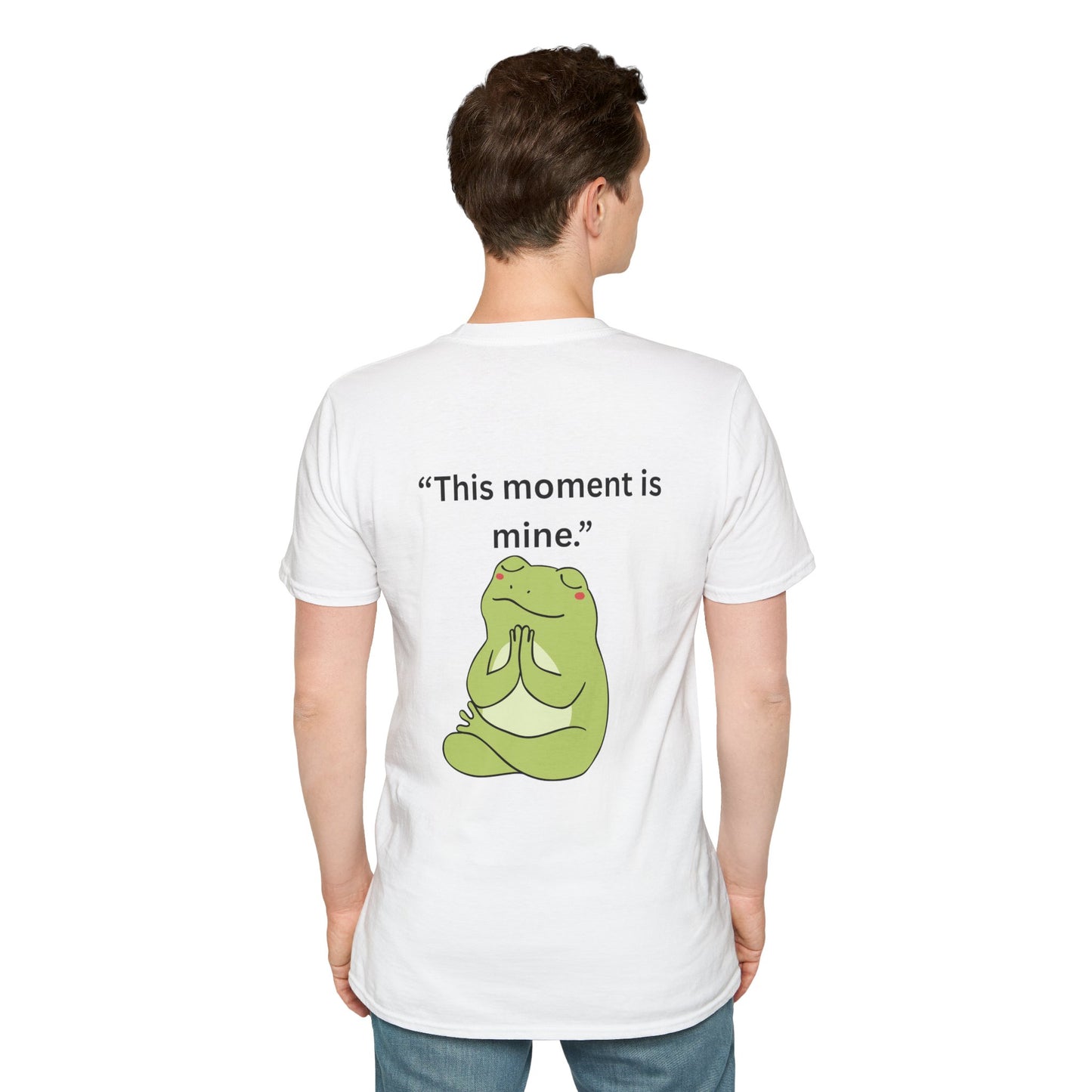 "This Moment Is Mine" — Unisex Softstyle Tee (Black Print)