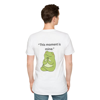 "This Moment Is Mine" — Unisex Softstyle Tee (Black Print)