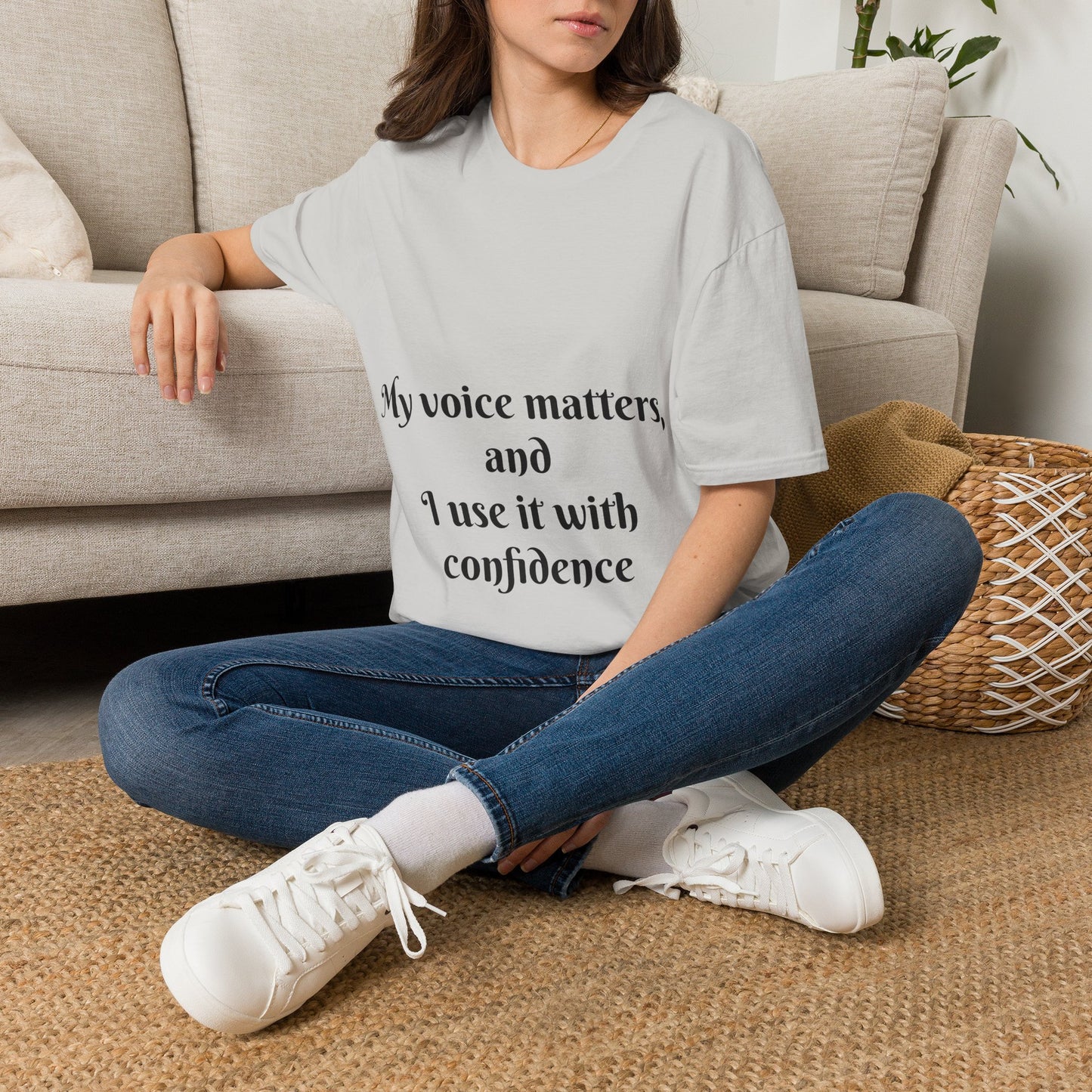 My Voice Matters, and I Use It with Confidence — Unisex Softstyle T‑Shirt